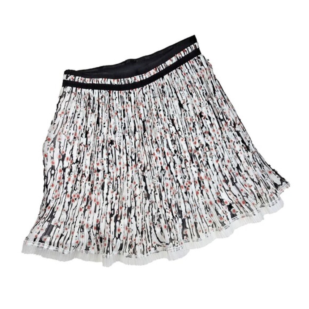 CARVEN A-Line Mini Skirt High Waist Pleated Flowy REG $798‎ US 6 Medium 38 FR